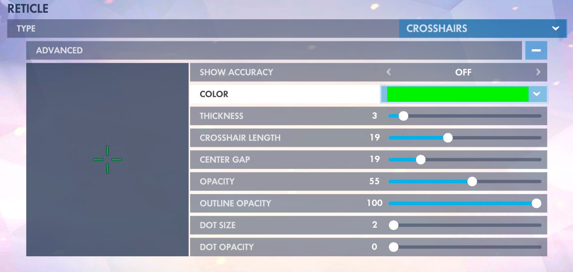 Square crosshair with new PTR settings : r/Overwatch